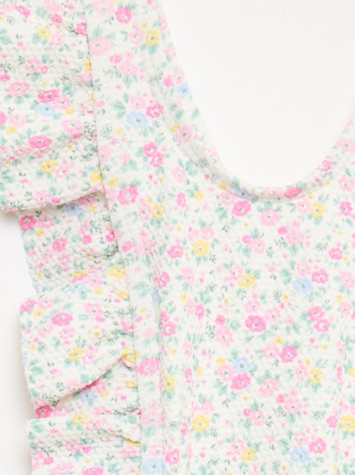 Maillot de bain à motif et volants - Kiabi Maillot de bain à motif et volants - Kiabi