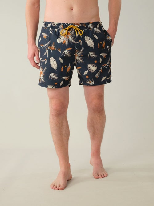 Maillot de bain à motif feuilles tropicales 'Deeluxe' - Kiabi