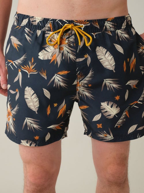 Maillot de bain à motif feuilles tropicales 'Deeluxe' - Kiabi