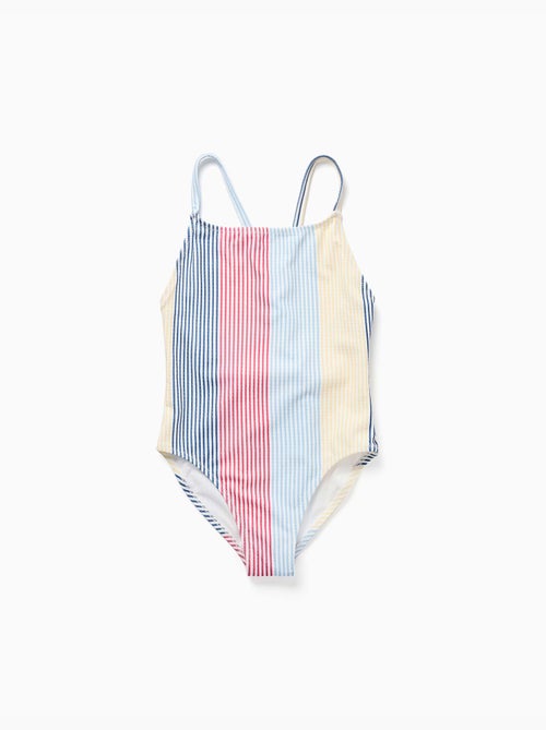 Maillot de bain à rayures avec bretelles croisées You&Me - Kiabi Maillot de bain à rayures avec bretelles croisées You&Me - Kiabi