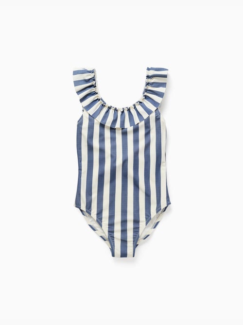 Maillot de bain à rayures avec volants You&Me - Kiabi