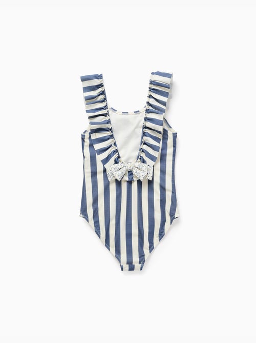 Maillot de bain à rayures avec volants You&Me - Kiabi