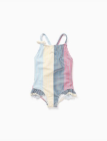 Maillot de bain à rayures avec volants You&Me