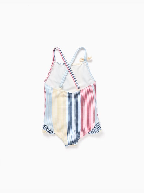 Maillot de bain à rayures avec volants You&Me - Kiabi