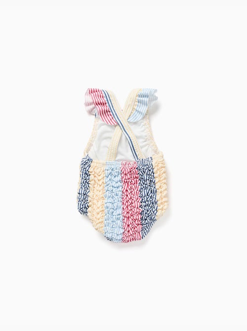 Maillot de bain à rayures avec volants You&Me - Kiabi