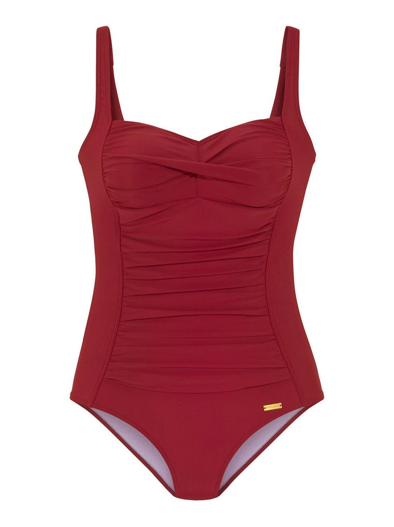 Maillot de bain amincissant 1 pièce TK-5 B à E Rouge - Kiabi
