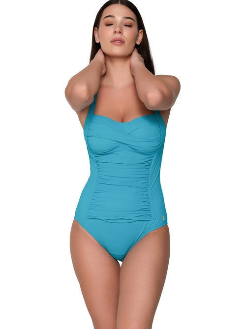 Maillot de bain amincissant 1 pièce TK-5 Blue Sense C à E - Kiabi