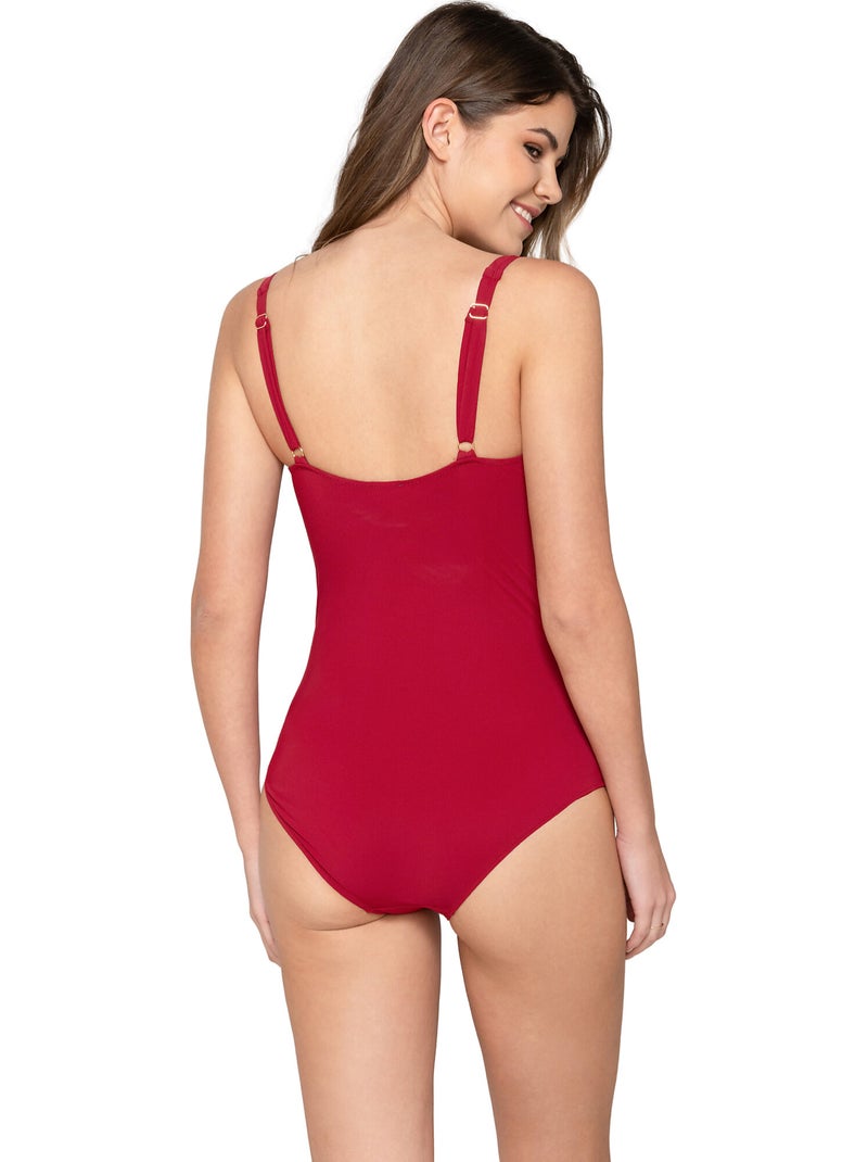 Maillot de bain amincissant 1 pièce TK-5 BLUE SENSE C à E Bordeaux - Kiabi