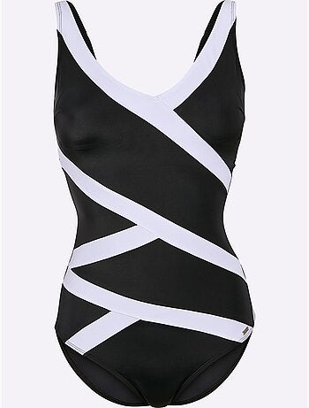 Maillot de bain avec bretelles réglables et empiècements contrastés - Bonnet C - Witt