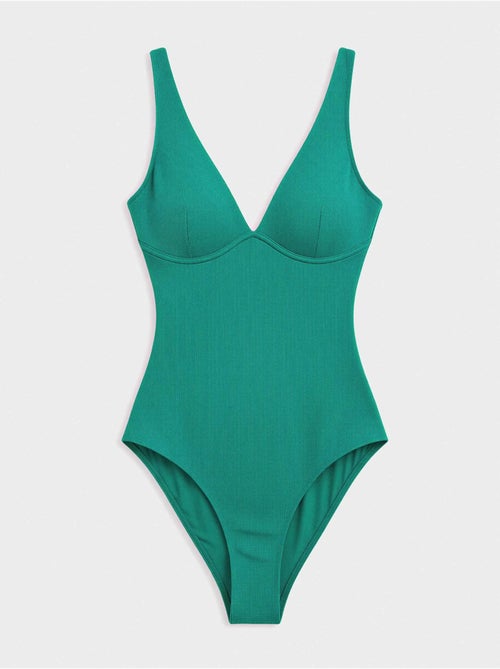 Maillot de bain avec contrôle d'armature - Kiabi Maillot de bain avec contrôle d'armature - Kiabi