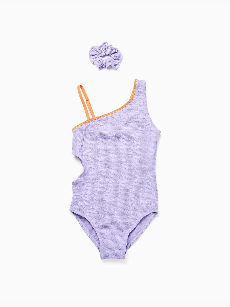Maillot de bain avec découpe + chouchou N/A - Kiabi