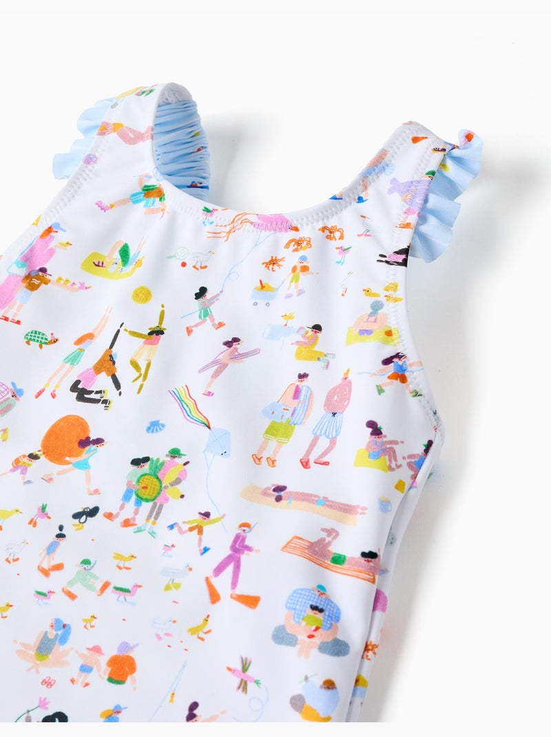 Maillot de bain avec imprimé Carolina Celas x Zippy Blanc - Kiabi