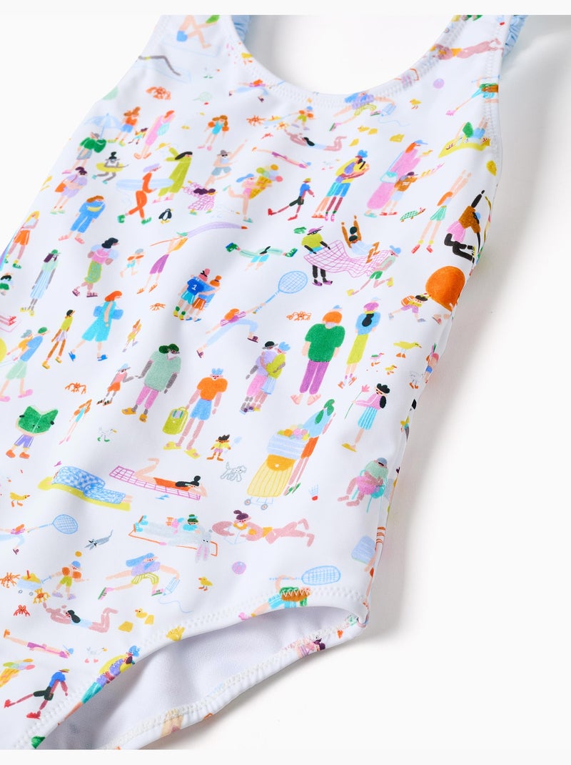 Maillot de bain avec imprimé Carolina Celas x Zippy Blanc - Kiabi