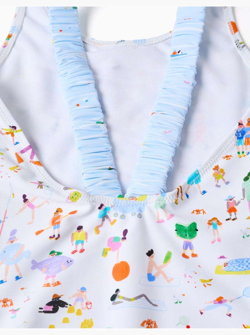 Maillot de bain avec imprimé Carolina Celas x Zippy Blanc - Kiabi