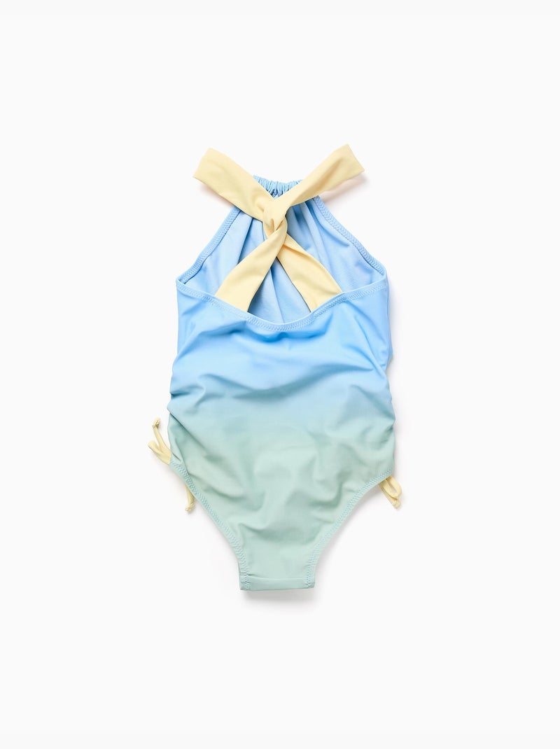 Maillot de bain avec imprimé marin et paillettes Bleu clair - Kiabi