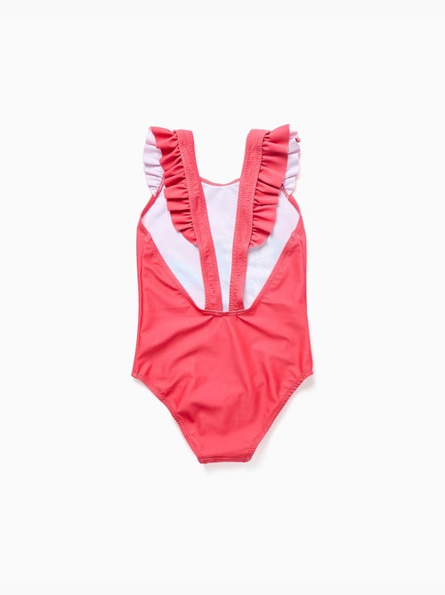 Maillot de bain avec imprimé Minnie et bretelles à volants - Kiabi