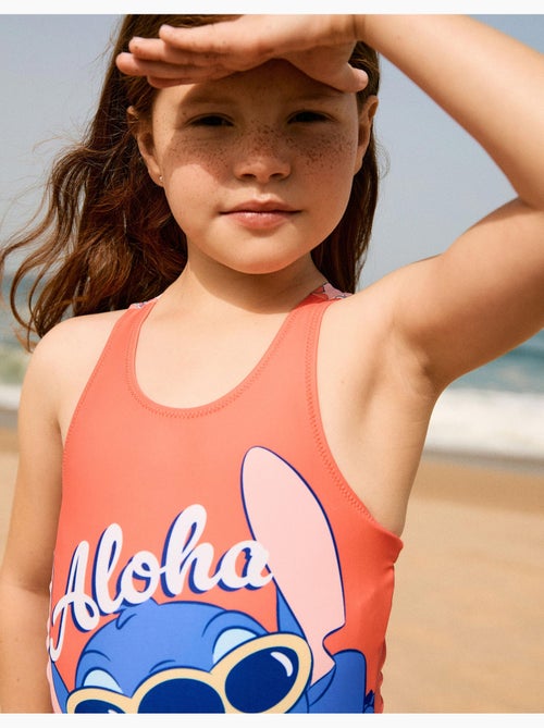 Maillot de bain avec imprimé Stitch et bretelles croisées - Kiabi