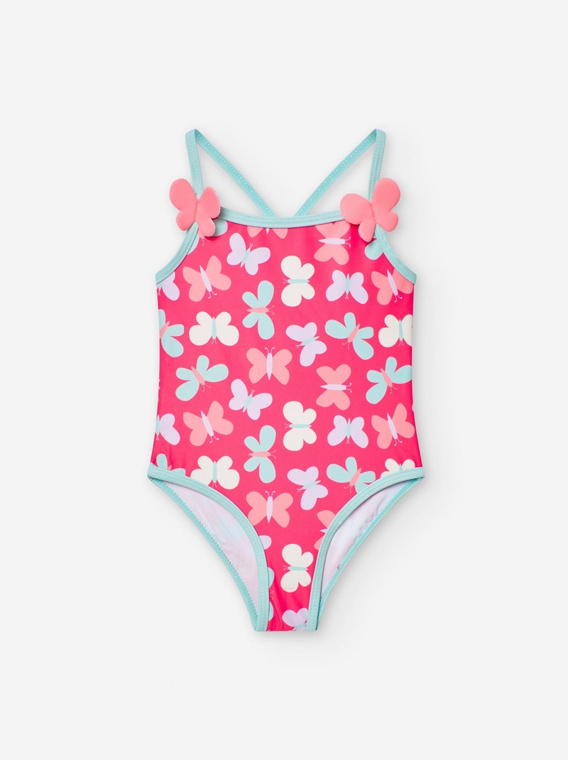 Maillot de Bain avec Motif Rose - Kiabi