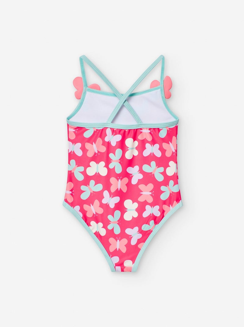 Maillot de Bain avec Motif Rose - Kiabi