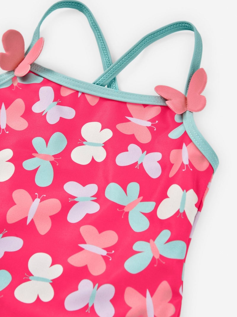 Maillot de Bain avec Motif Rose - Kiabi