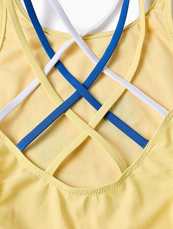Maillot de Bain avec Paillettes et Bretelles Triples