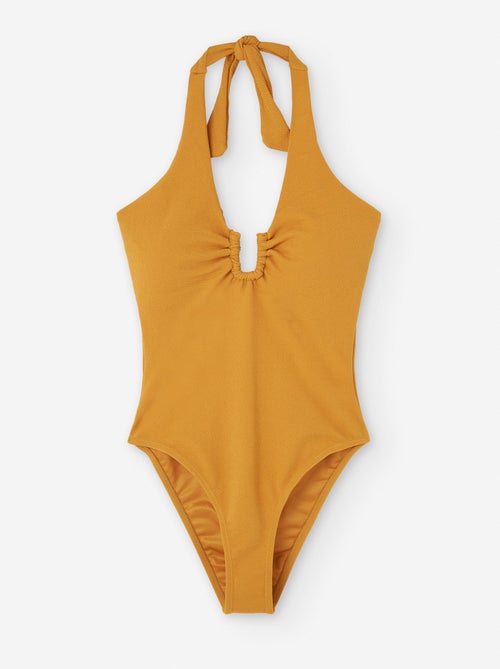Maillot de Bain avec Texture et Détail en U - Kiabi