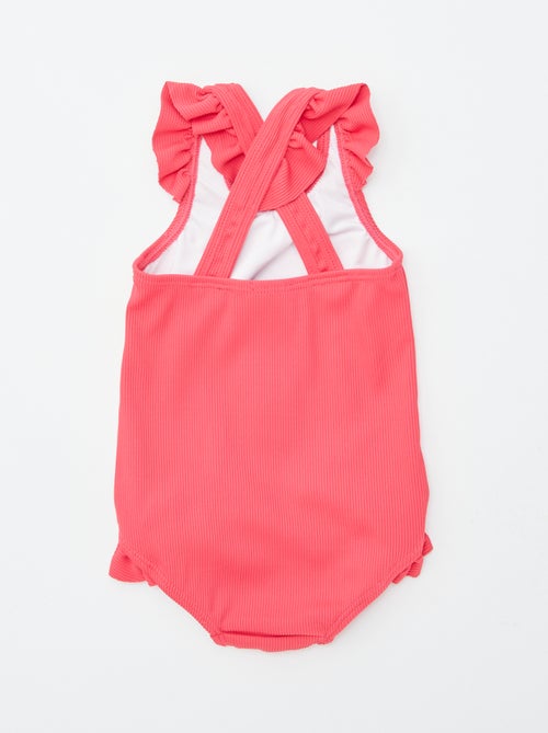 Maillot de bain avec volants - 1 pièce - Kiabi