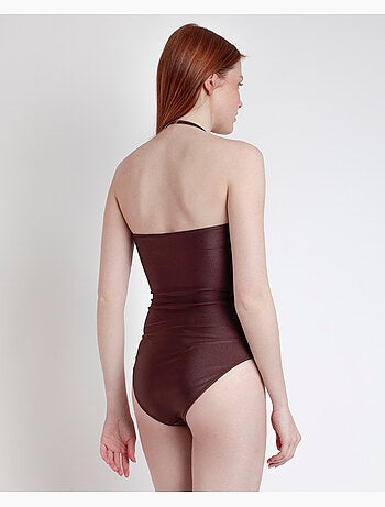 Maillot de bain bandeau drapé Desert Palm pour femme ADMAS