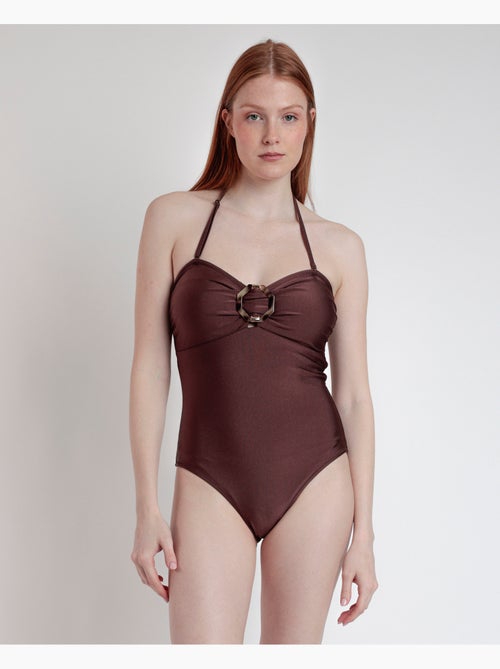 Maillot de bain bandeau drapé Desert Palm pour femme ADMAS - Kiabi Maillot de bain bandeau drapé Desert Palm pour femme ADMAS - Kiabi