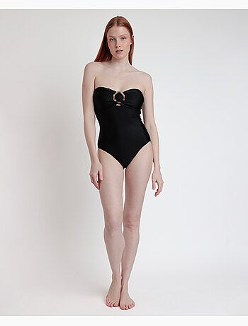 Maillot de bain bandeau drapé Desert Palm pour femme ADMAS
