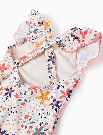 Maillot De Bain 1 Pièce Fille - Taille 146-152 - Coussinets Amovibles, Protection UV50+ - Anti-Chlore - 10