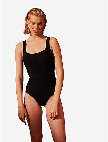 Maillot de bain basique à corset penti