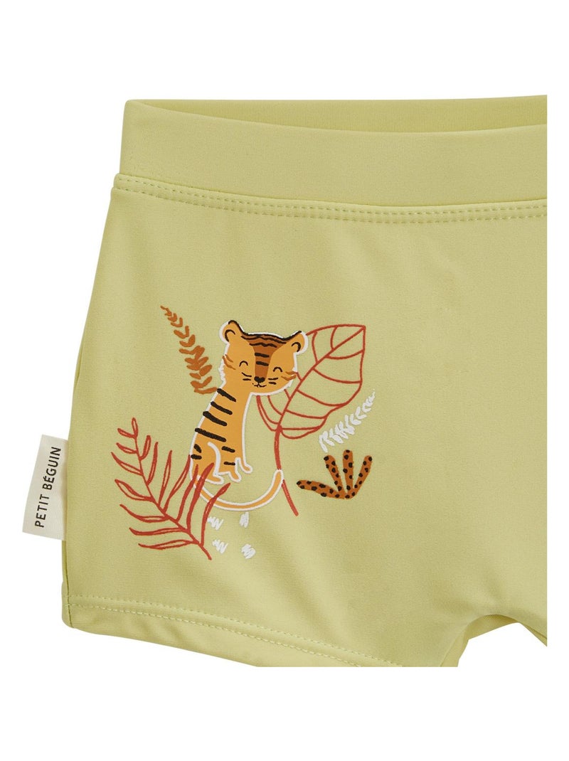 Maillot de bain bébé 2 pièces t-shirt de protection UV & boxer Dumbea Vert - Kiabi