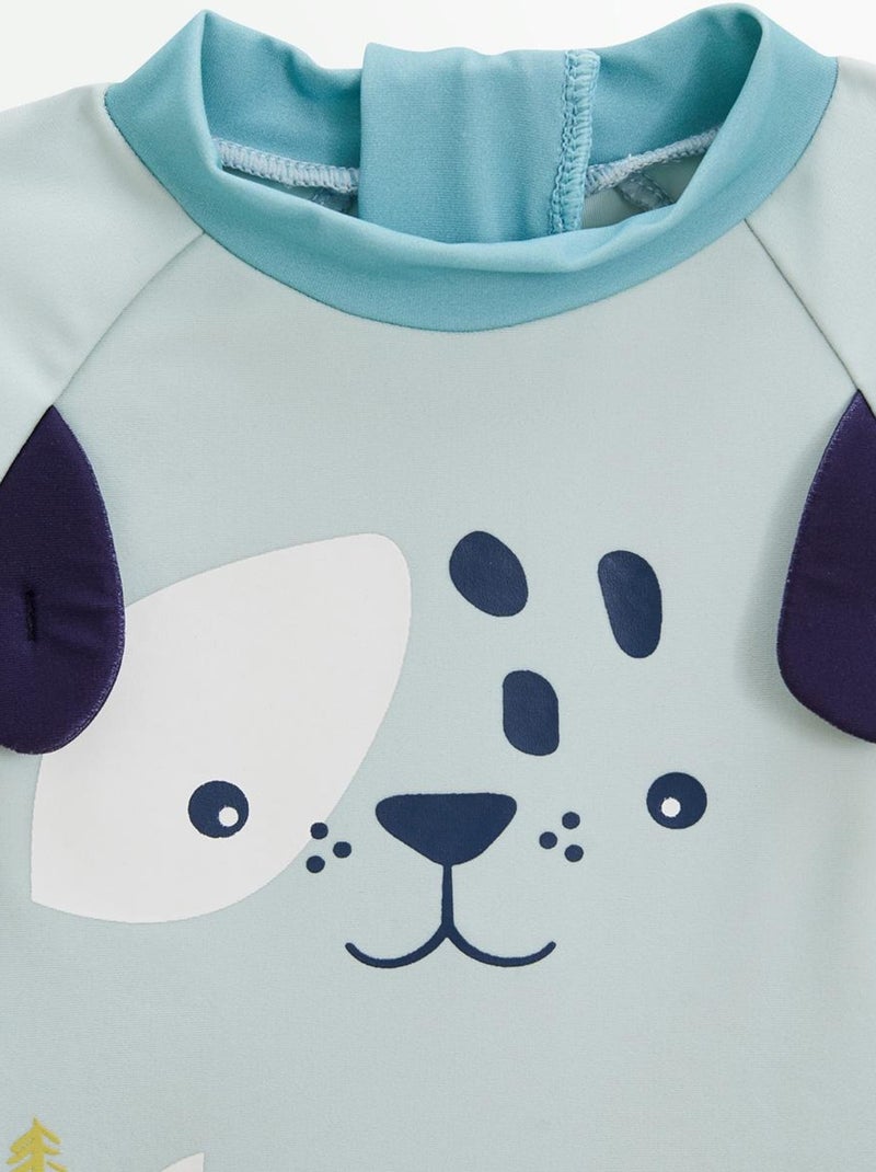 Maillot de bain bébé 2 pièces t-shirt de protection UV & boxer Elliot Bleu - Kiabi