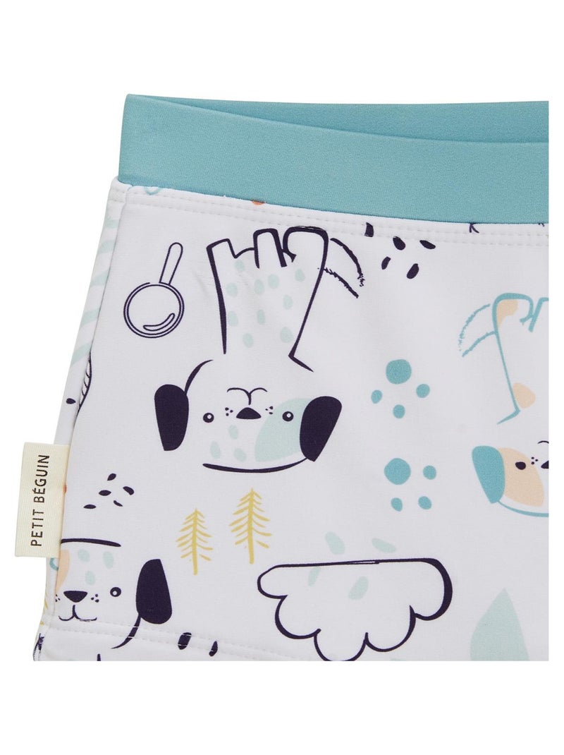 Maillot de bain bébé 2 pièces t-shirt de protection UV & boxer Elliot Bleu - Kiabi