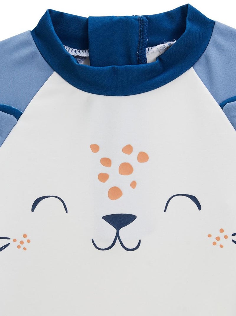 Maillot de bain bébé 2 pièces t-shirt de protection UV & boxer Saint Malo Bleu - Kiabi