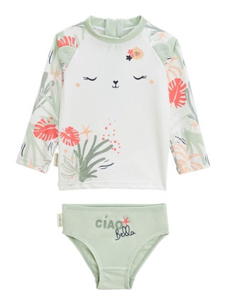 Maillot de bain bébé 2 pièces t-shirt de protection UV & culotte Arya