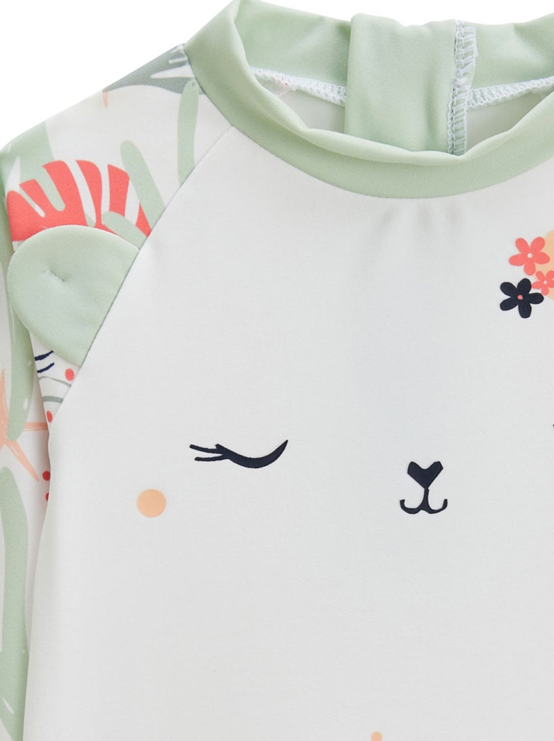 Maillot de bain bébé 2 pièces t-shirt de protection UV & culotte Arya Vert - Kiabi