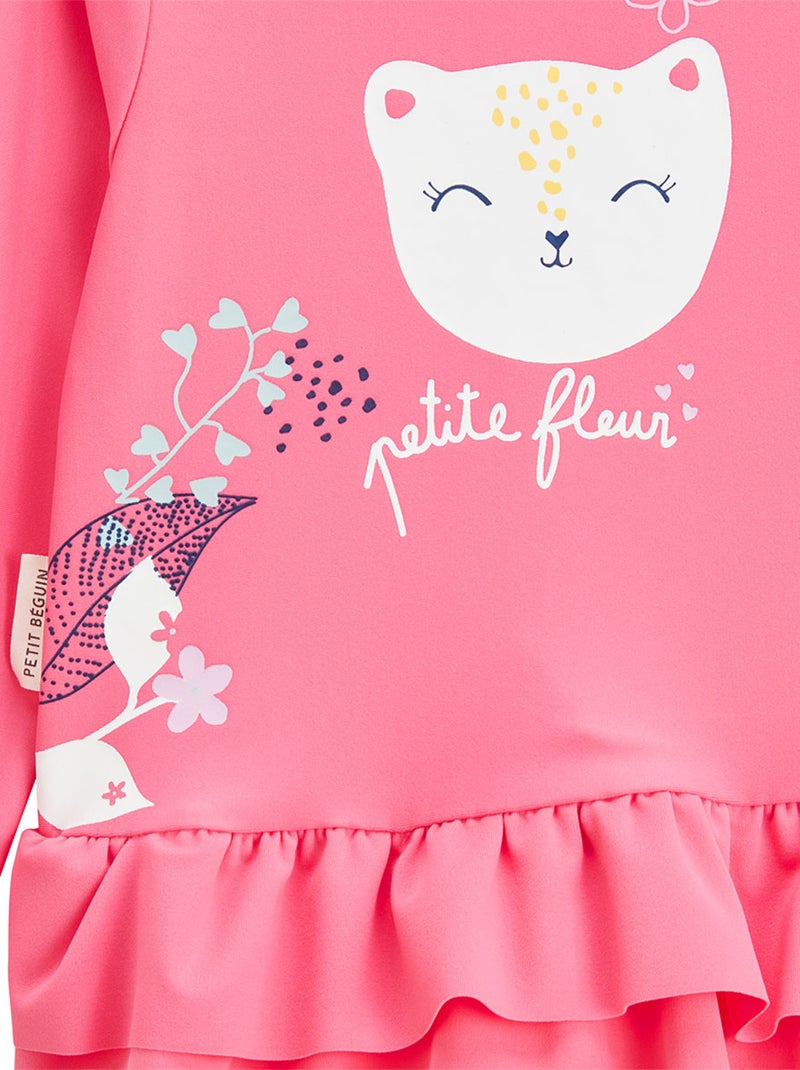 Maillot de bain bébé 2 pièces t-shirt de protection UV & culotte Ciao Milano Rose - Kiabi