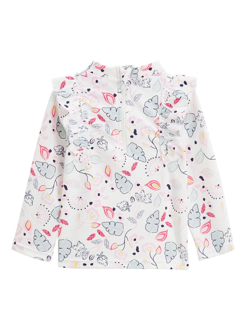 Maillot de bain bébé 2 pièces t-shirt de protection UV & culotte Mindanao Ecru - Kiabi