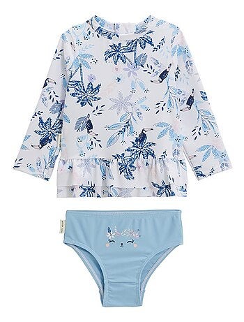 Maillot de bain bébé 2 pièces t-shirt de protection UV & culotte Moorea