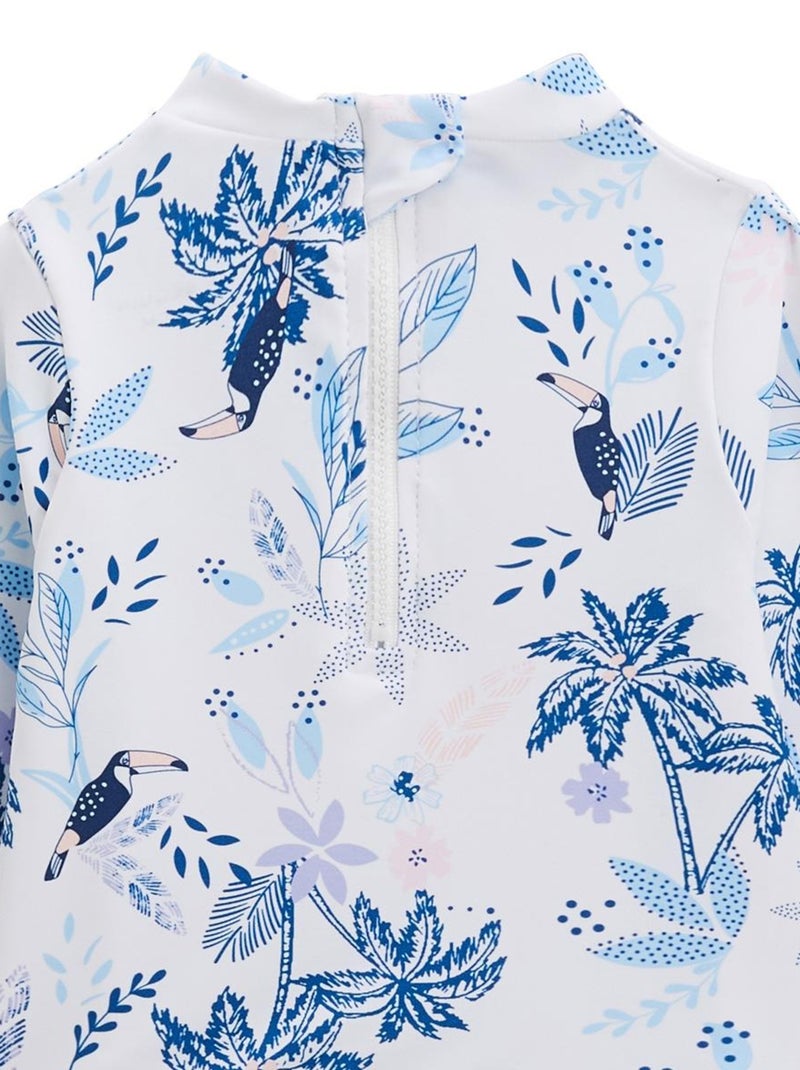 Maillot de bain bébé 2 pièces t-shirt de protection UV & culotte Moorea Bleu - Kiabi