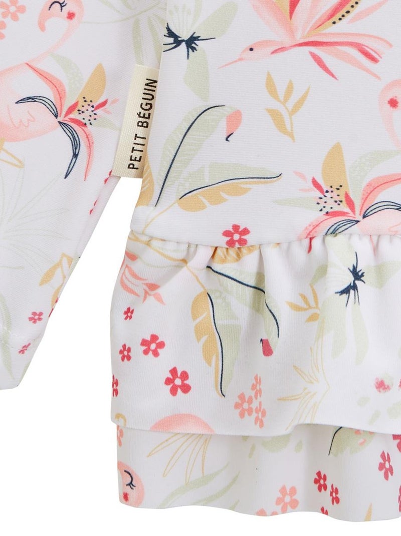 Maillot de bain bébé 2 pièces t-shirt de protection UV & culotte Paradise Rose - Kiabi