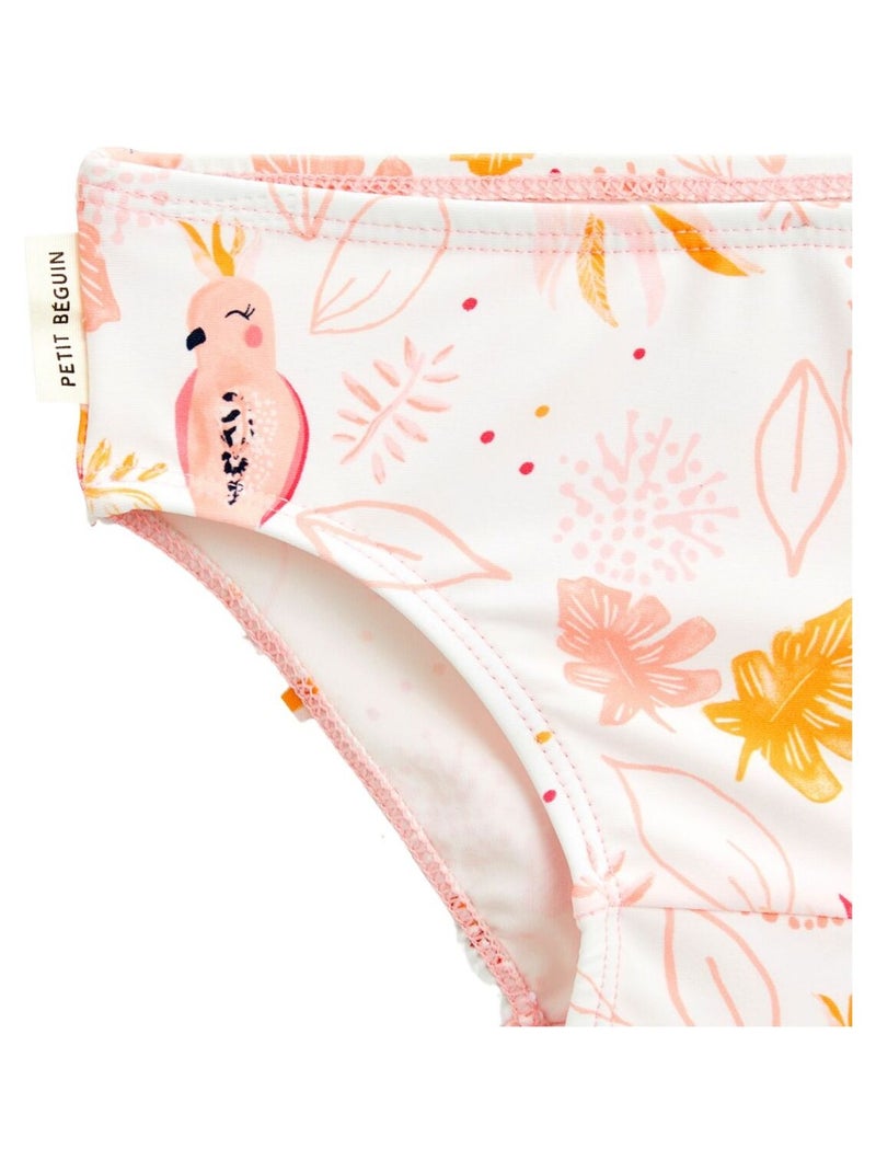 Maillot de bain bébé 2 pièces t-shirt de protection UV & culotte Sumba Rose - Kiabi