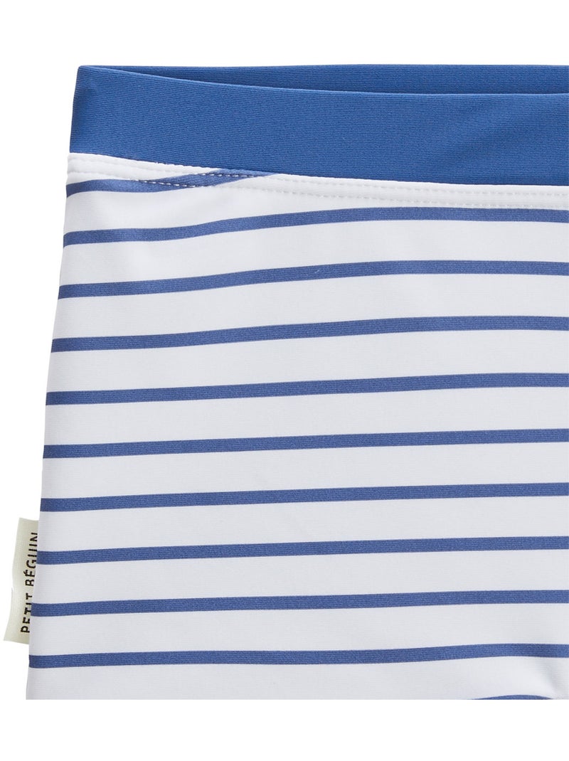 Maillot de bain bébé 2 pièces t-shirt de protection UV et boxer Brasilia Bleu - Kiabi