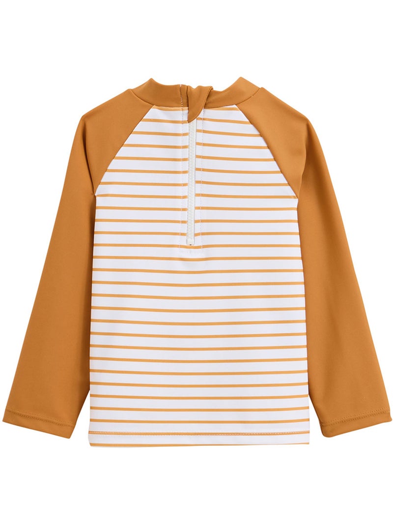 Maillot de bain bébé 2 pièces t-shirt de protection UV et boxer Mio Camel - Kiabi