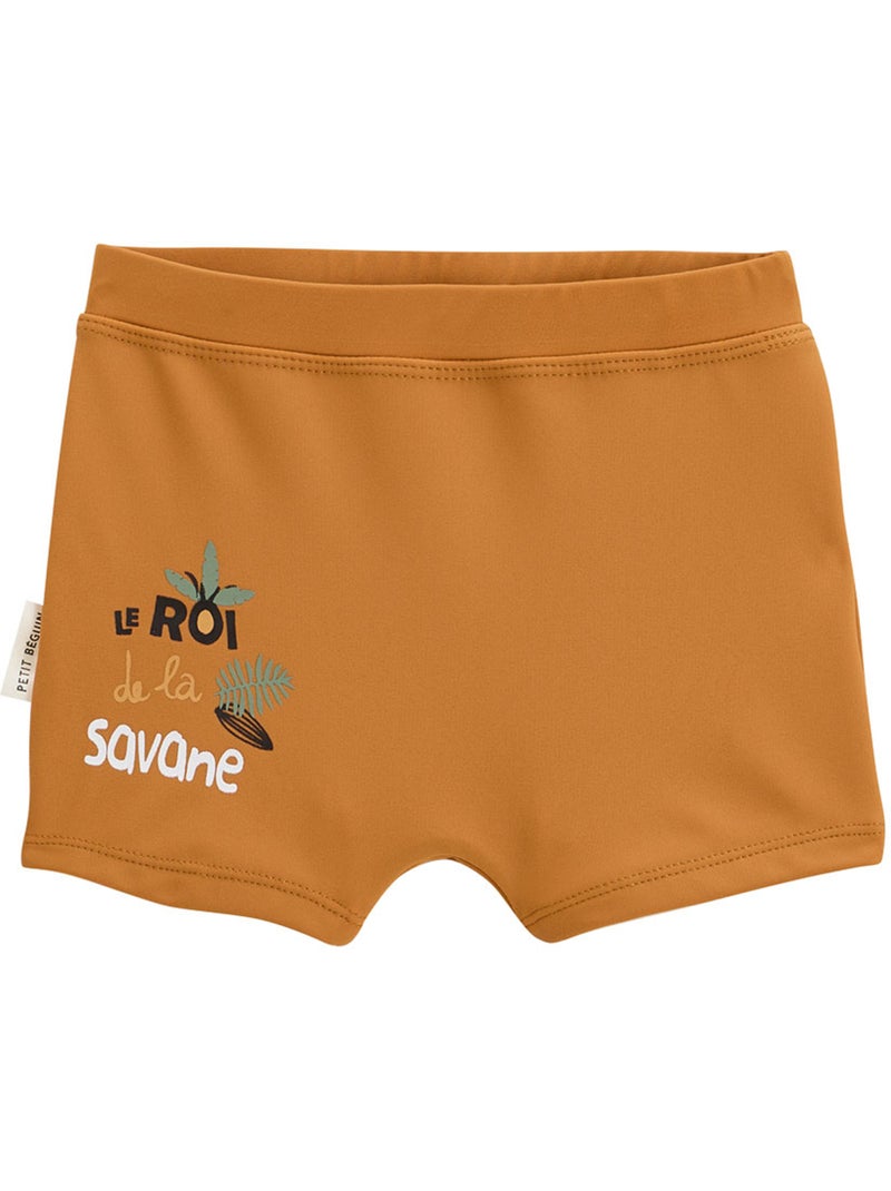 Maillot de bain bébé 2 pièces t-shirt de protection UV et boxer Mio Camel - Kiabi