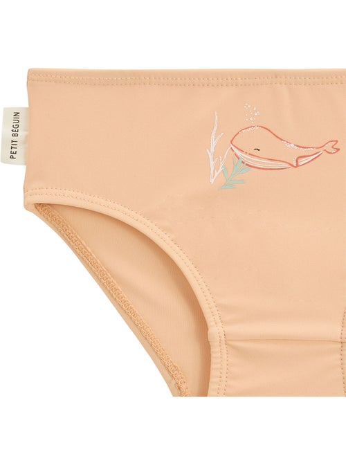 Maillot de bain bébé 2 pièces t-shirt de protection UV et culotte Cassis - Kiabi