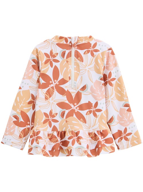 Maillot de bain bébé 2 pièces t-shirt de protection UV et culotte Cassis - Kiabi