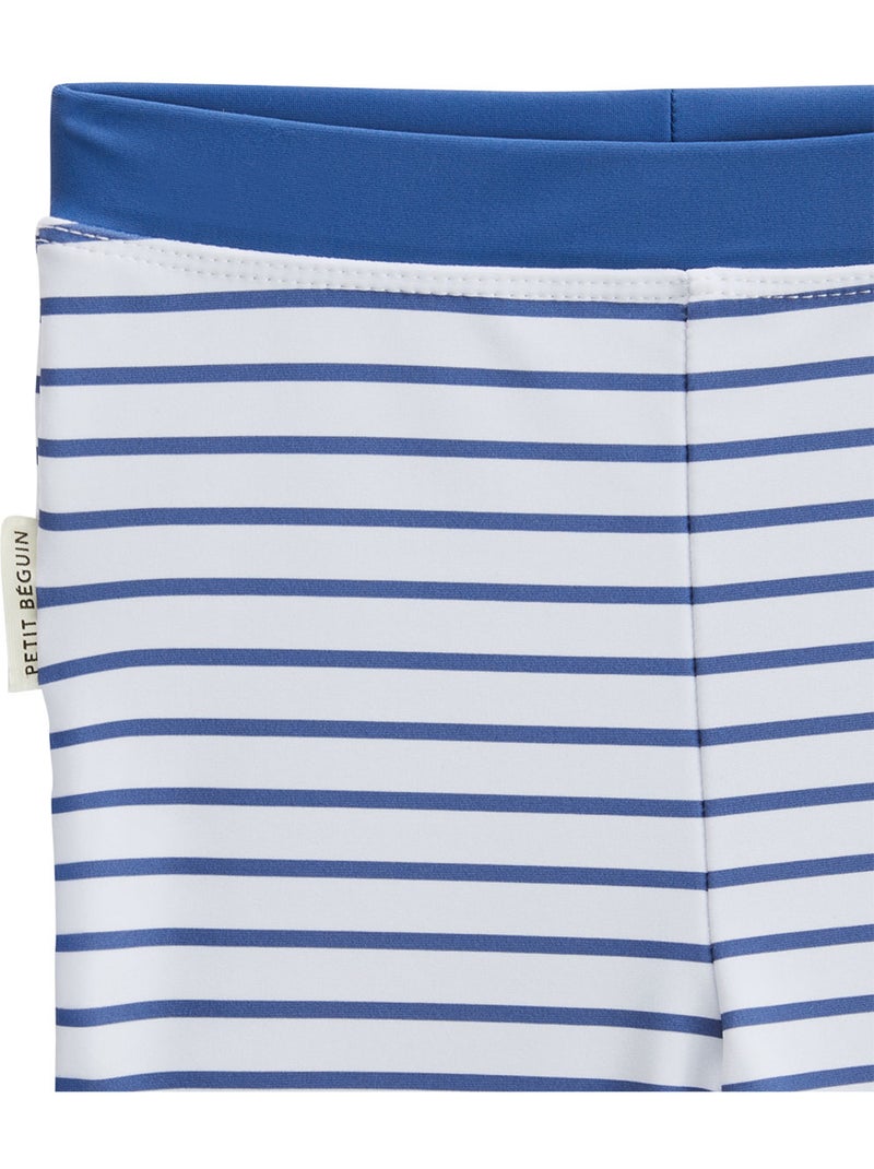 Maillot de bain bébé 2 pièces t-shirt et pantalon de protection UV Brasilia Bleu - Kiabi